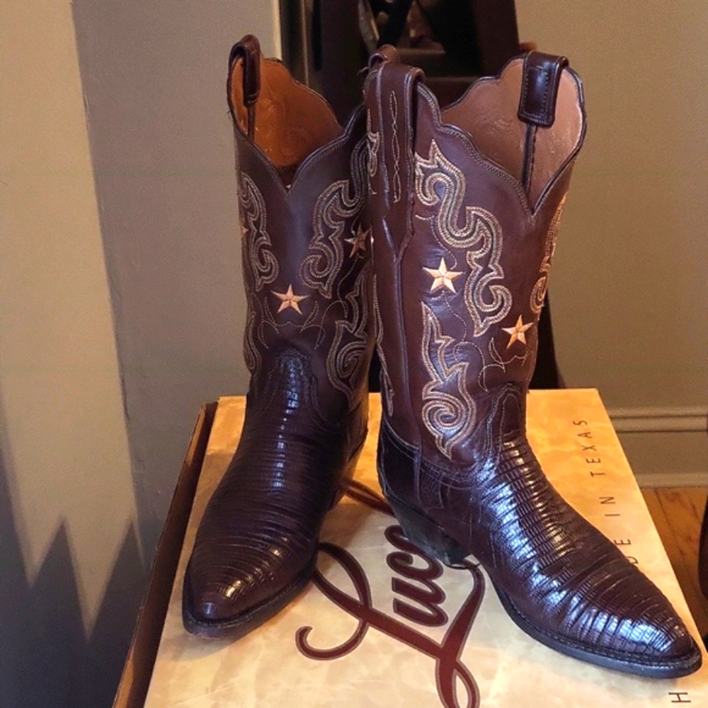Lucchese Women Cowboy Boots size 7 B Brown